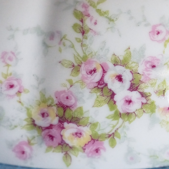 Beautiful Antique Theodore Haviland Schleiger Covered Pancake Server. France! - Picture 9 of 11